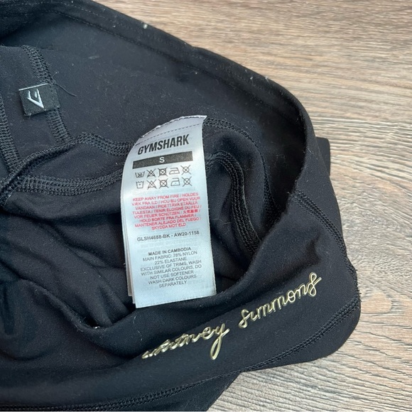 Gymshark Whitney Simmons Black Biker Shorts - Picture 3 of 3